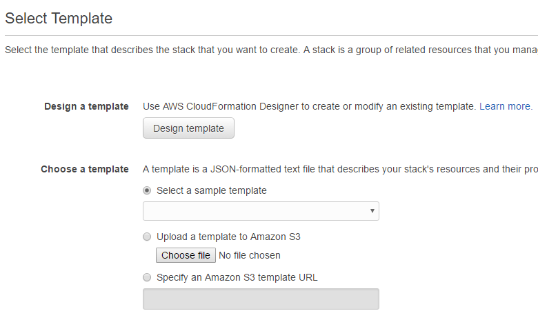 Choose your template file